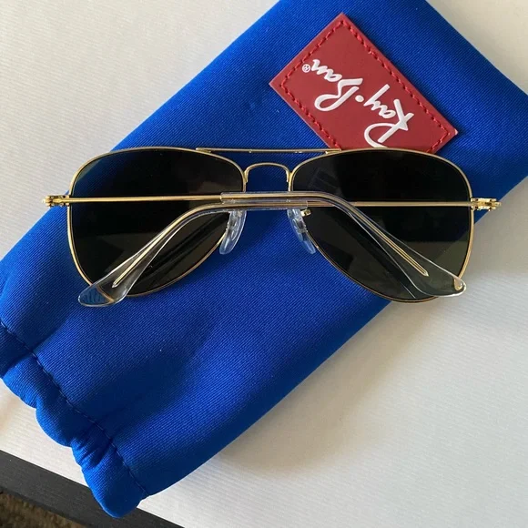 ⛔️SOLD⛔️ Rayban Junior Aviator Pilot Sunglasses Model 223/71 50-13 In Green - Picture 7 of 10